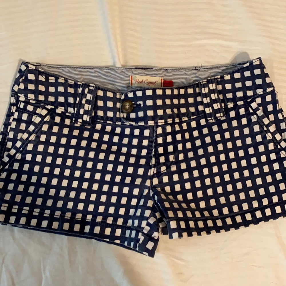 Red Camel shorts. Blue and white size 1
